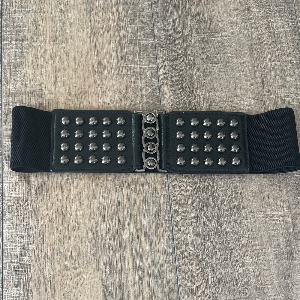 Rampage Black Belt with Metallic Accents